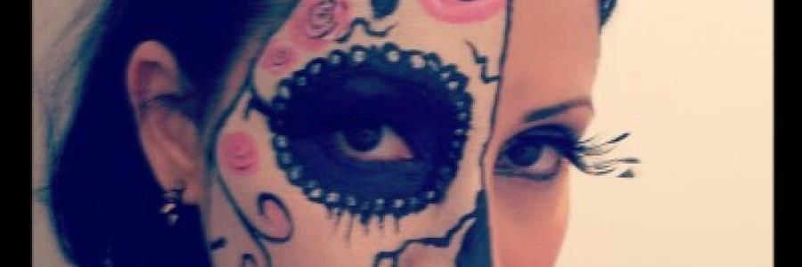 איפור לפורים Day of the dead