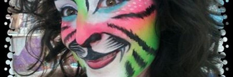 איפור נמר צבעוני