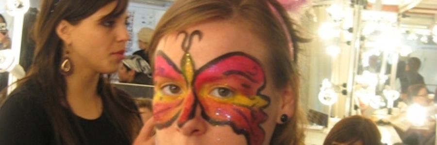 איפור פרפר אדום לפורים