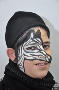 איפור זברה לפורים