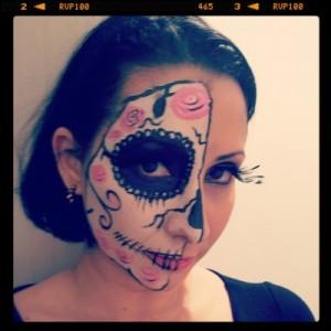 איפור לפורים Day of the dead