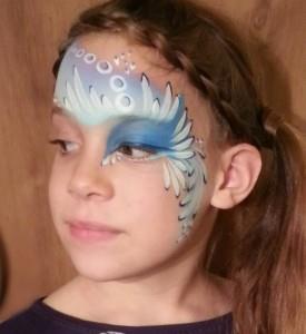 איפור נוצות כחולות לפורים