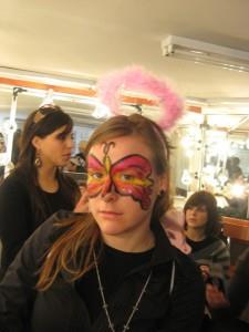 איפור פרפר אדום לפורים