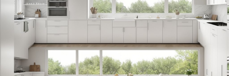 מטבח לבן אלגנטיות נצחית בעיצוב הבית